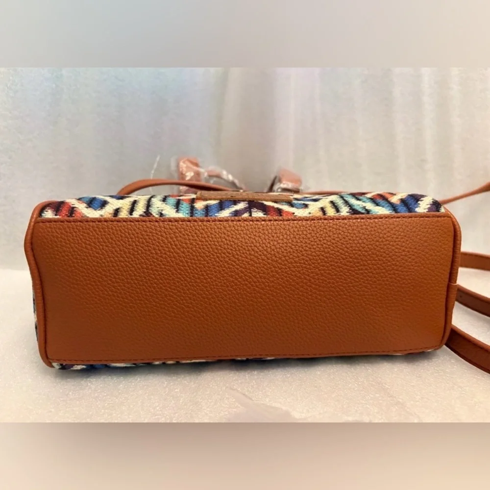 Wrangler Western Aztec Tapestry Satchel Crossbody Bag NWT Boho Rodeo - Picture 6 of 13